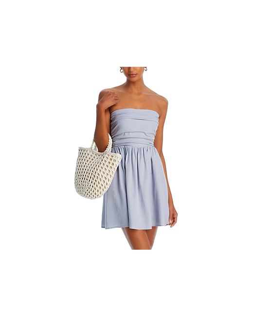 Aqua Strapless Mini Dress 100 Exclusive