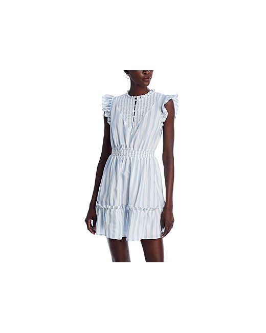 Aqua Striped Smocked Dress 100 Exclusive
