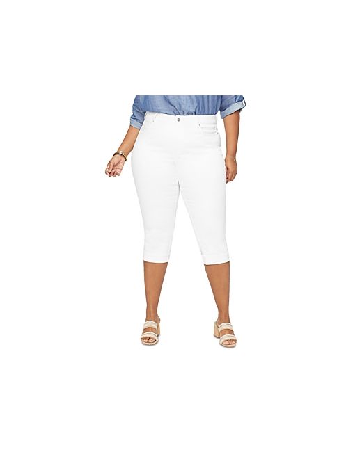 NYDJ Plus Marilyn High Rise Straight Cropped Jeans