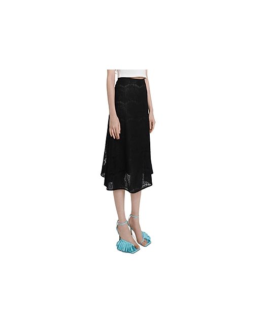 A.W.A.K.E. Mode Lace Midi Skirt