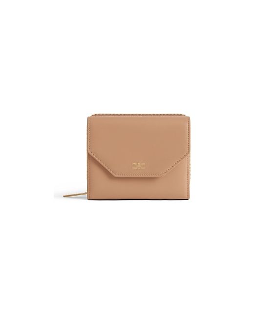 Balenciaga Envelope Compact Wallet with Flap
