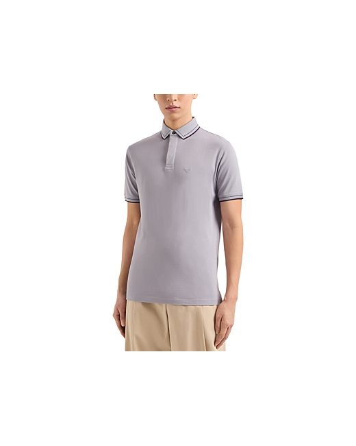 Emporio Armani Mercerized Cotton Tipped Polo Shirt