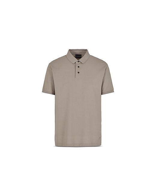 Emporio Armani Jacquard Jersey Polo Shirt