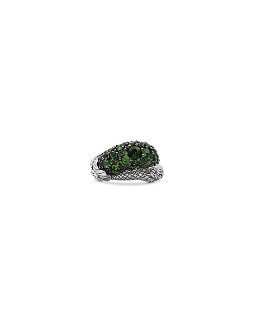 Stephen Dweck Garden of Stephen Faceted Chrome Diopside Open Close Ring