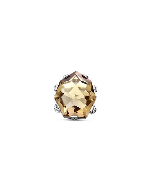 Stephen Dweck Faceted Galactical Champagne Quartz Ring