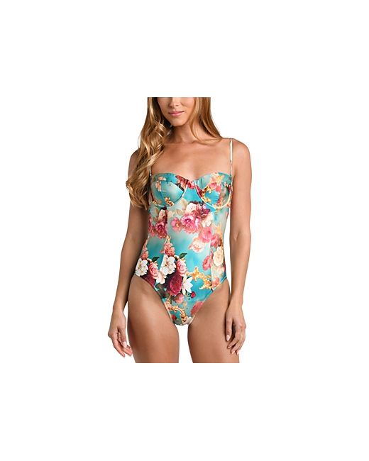 L'agence Amie Roses Underwire One Piece Swimsuit