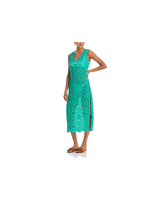 Aqua Crochet Swim Cover Up Dress 100 Exclusive