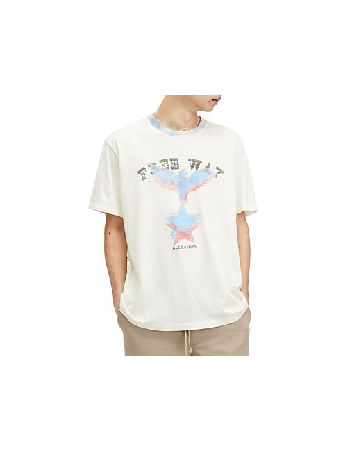 AllSaints Indy Relaxed Fit Graphic Logo Tee