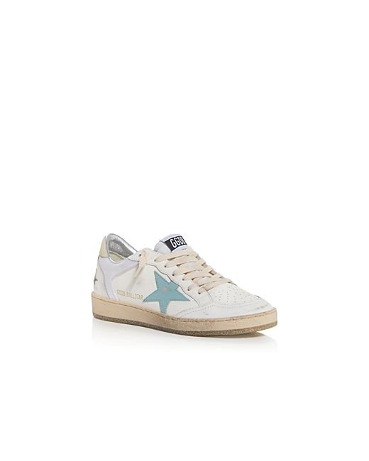 Golden Goose Ball Star Lace Up Low Top Sneakers
