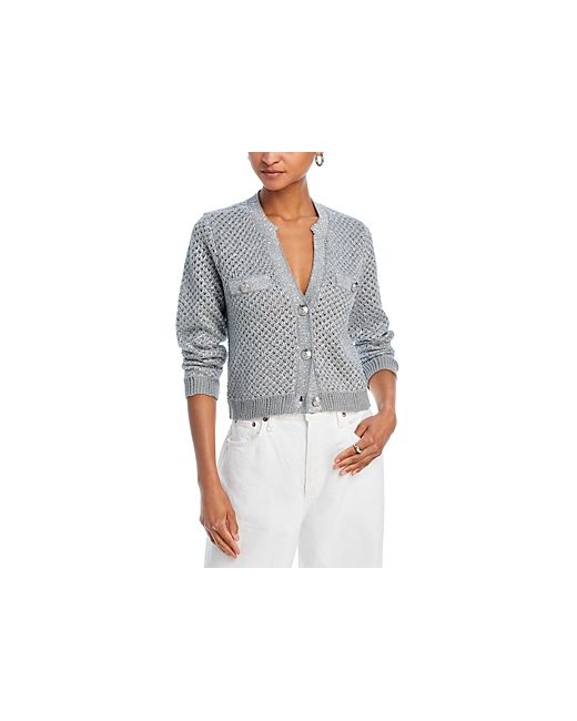 L'agence Blanca Sequinned Cropped Cardigan
