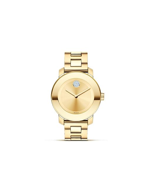 Movado Bold Plated Museum Dial Watch 36mm
