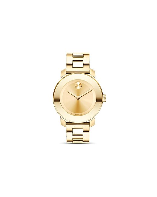 Movado Bold Medium Plated Stainless Steel Watch 36mm