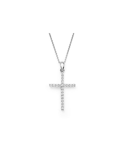 Bloomingdale's Diamond Cross Pendant Necklace in 14K .25 ct. t.w.