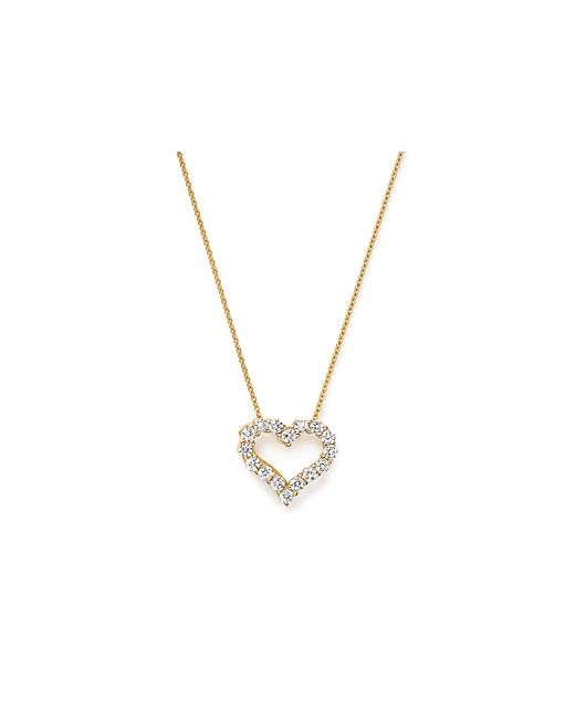 Bloomingdale's Diamond Heart Pendant Necklace in 14K .25 ct. t.w.