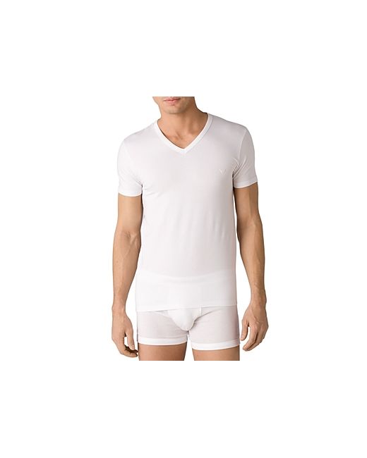 Emporio Armani Stretch Cotton V-Neck T-Shirt