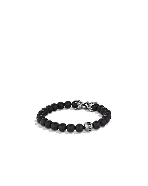 David Yurman Spiritual Beads Bracelet with Onyx Diamonds