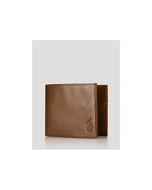 Ralph Lauren Polo Burnished Leather Billfold Wallet