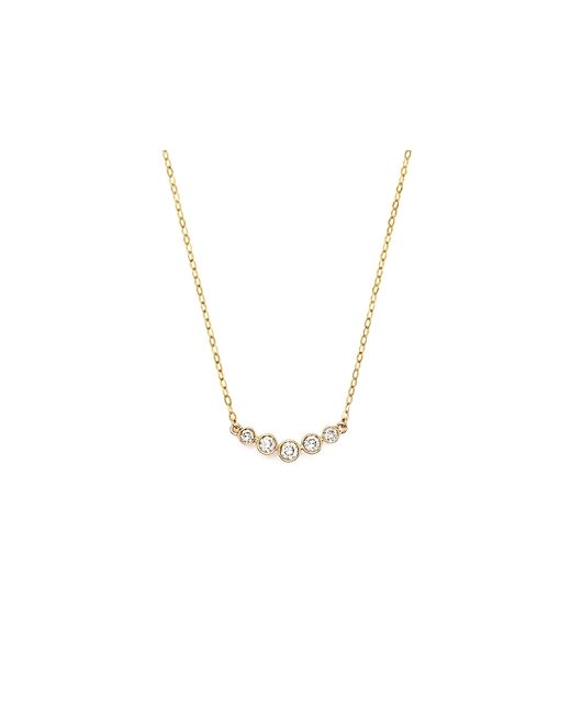 Bloomingdale's Diamond 5 Stone Graduated Pendant Necklace in 14K .25