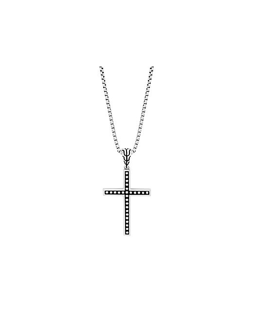 John Hardy Sterling Classic Chain Jawan Cross Pendant Necklace
