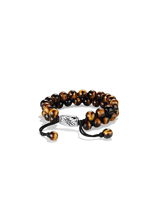 David Yurman Spiritual Beads Two-Row Bracelet with Tigers Eye