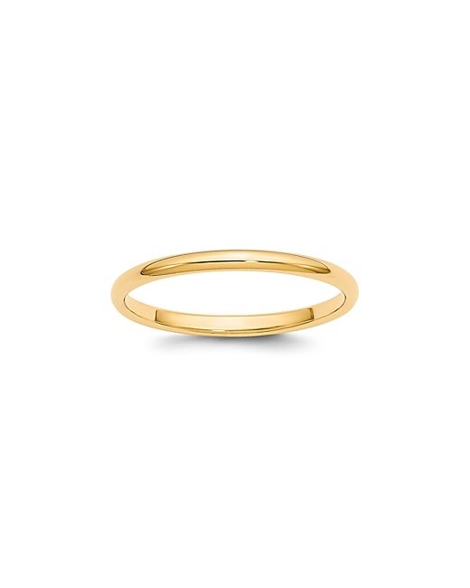Bloomingdale's 2mm Half Round Band Ring in 14K