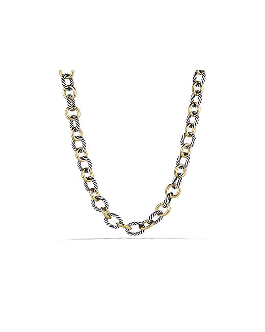 David Yurman Oval Large Link Necklace with 18.25