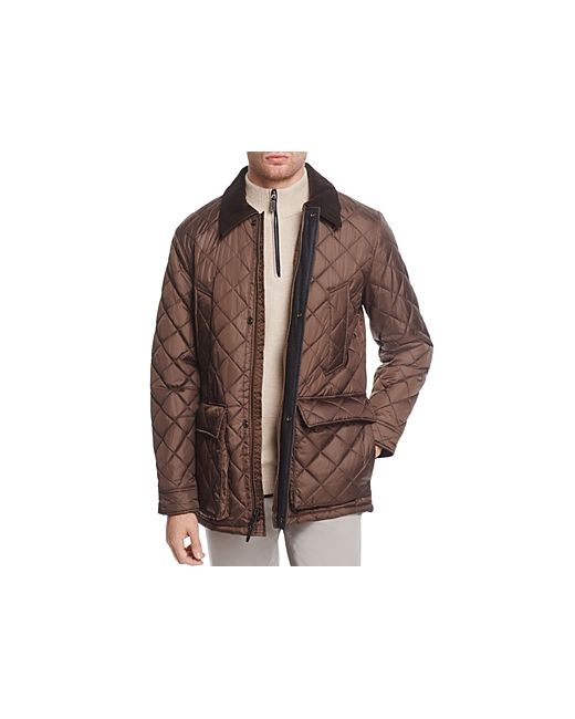 Cole Haan Quilted Elbow-Patch Jacket