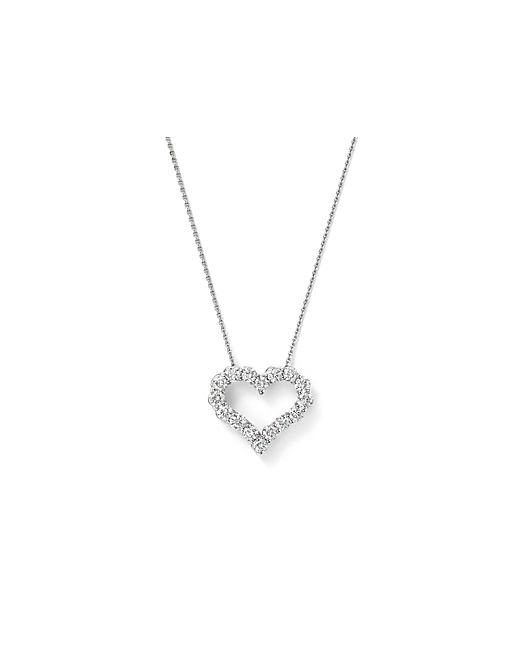 Bloomingdale's Diamond Heart Pendant Necklace in 14K .50 ct. t.w.
