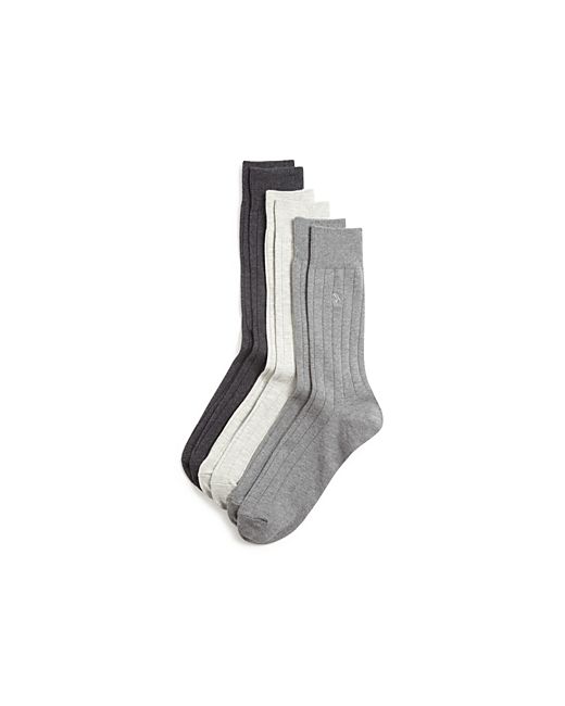 Polo Ralph Lauren Solid Ribbed Dress Socks Pack of 3