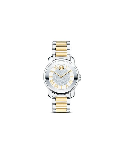 Movado Bold Luxe Stainless Steel and Tone Dial Watch 32mm