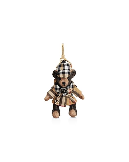 Burberry Thomas Bear Charm in Check Trench Coat
