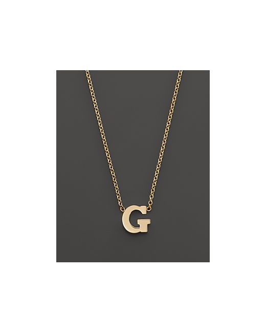 Zoe Chicco 14K old Initial Necklace 16