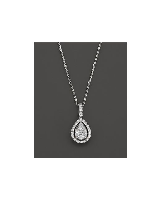 Bloomingdale's Diamond Fancy Cut Teardrop Pendant Necklace .65 ct. t.w.