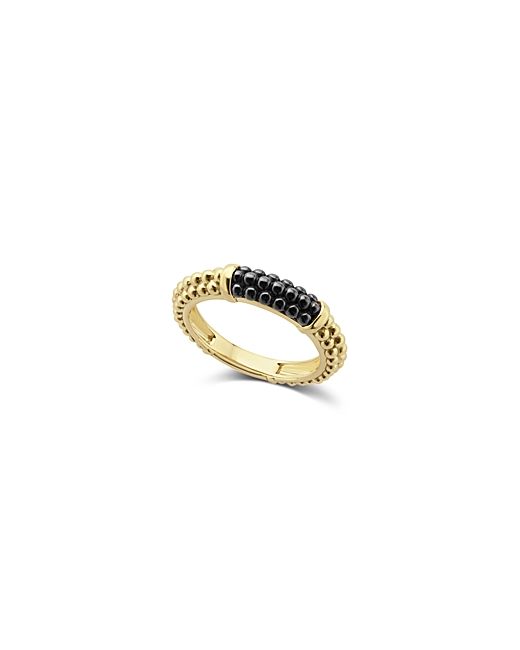 Lagos Caviar Collection 18K Ceramic Ring