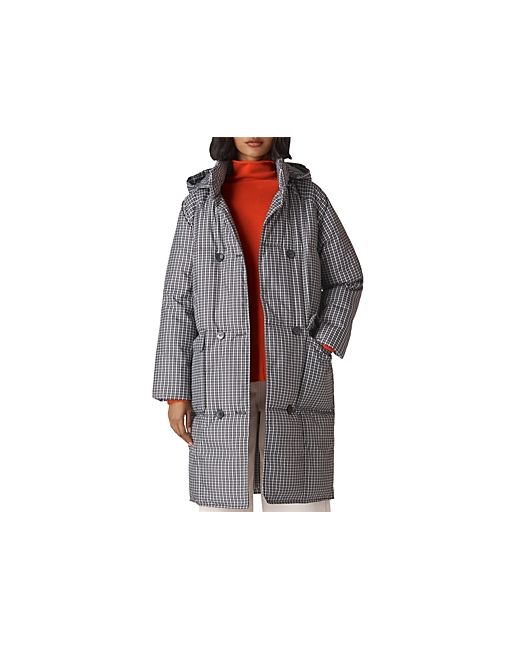 Whistles Checked Longline Puffer Coat