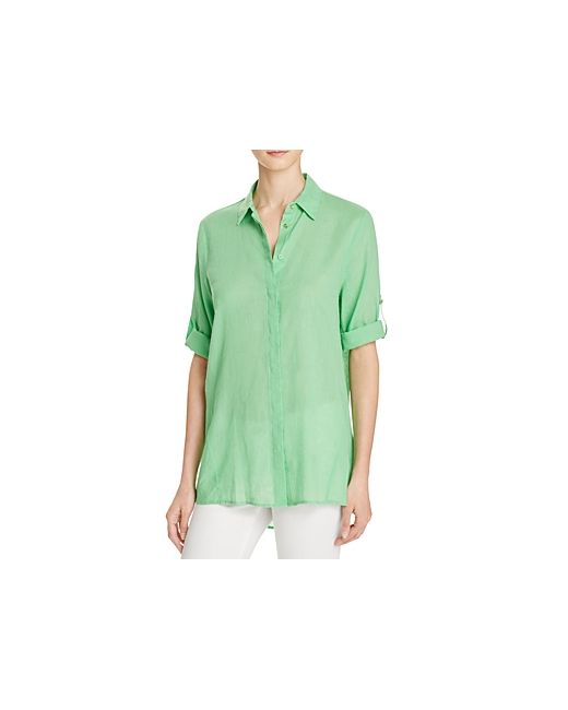 Chaus Roll Tab High/Low Shirt Compare at 69