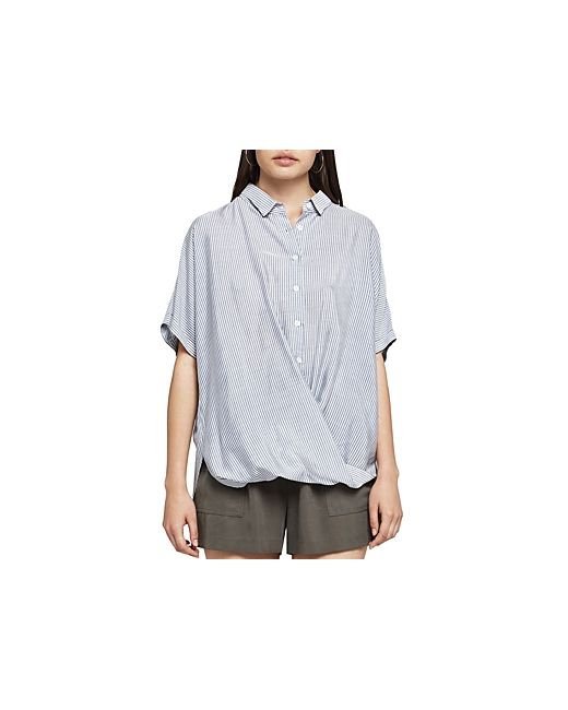 BCBGeneration Striped Button-Down Front-Tuck Shirt
