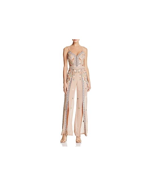 French Connection Bijou Embroidered Slit-Leg Jumpsuit