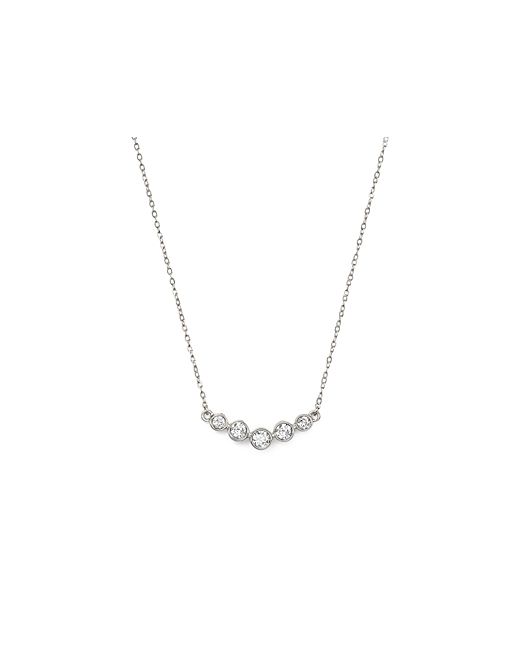 Bloomingdale's Diamond Graduated Bezel Necklace in 14K .25 ct. t.w.
