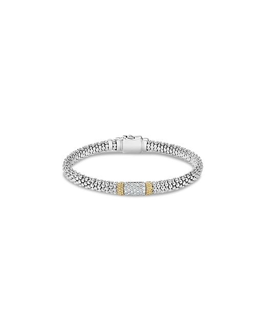 Lagos 18K Sterling Diamond Lux Bracelet