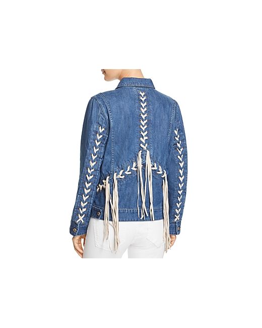 Blank NYC Lace-Up Denim Jacket 100 Exclusive