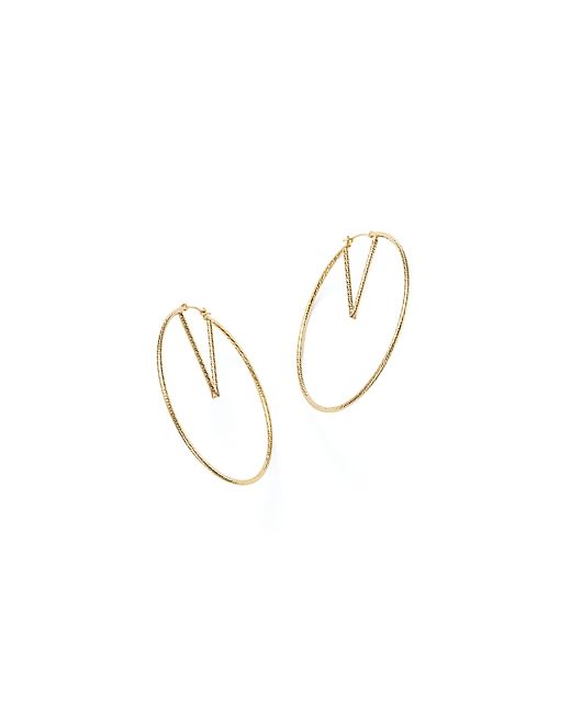 Bloomingdale's 14K V-Hoop Earrings 100 Exclusive