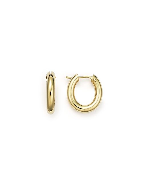 Roberto Coin 18K Oval Hoop Earrings