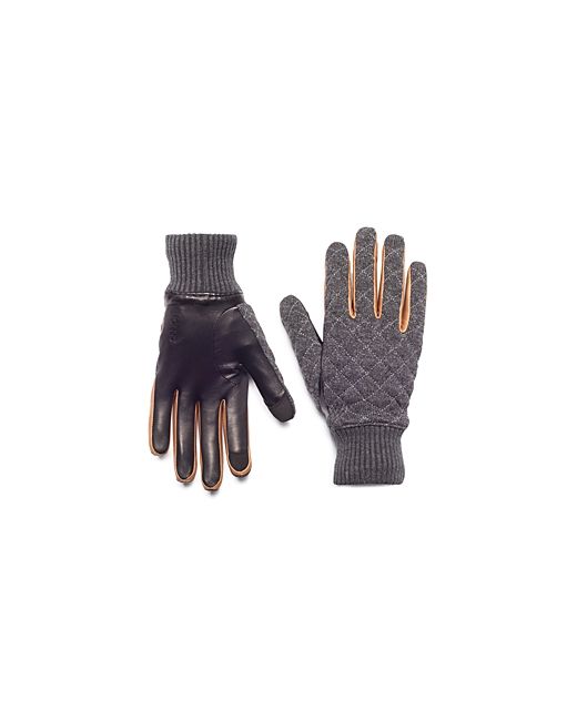 Honns Parker Quilted Wool Leather Gloves