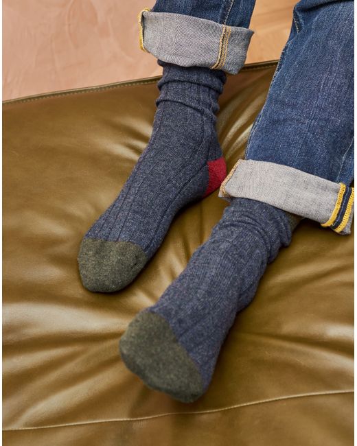 Brora Cashmere Patch Socks