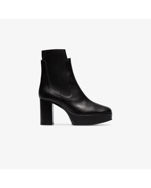 Acne Studios Pull-on 95 platform leather ankle boots