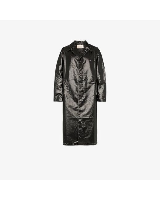 1017 Alyx 9Sm mid-length faux leather trench coat