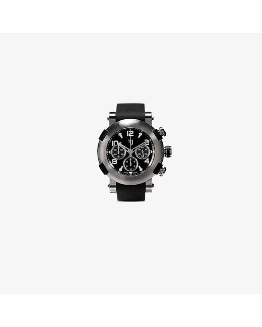 Rj Watches silver tone and black RJ 2040 Arraw Chronograph Watch