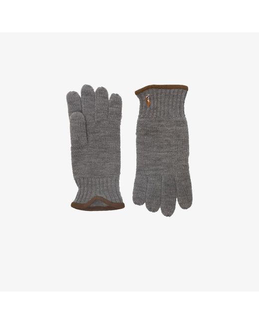 Polo Ralph Lauren Sheepskin Knitted Wool Gloves
