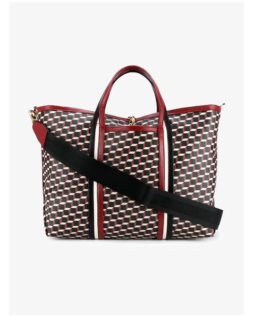 Pierre Hardy Cube Print Leather Tote